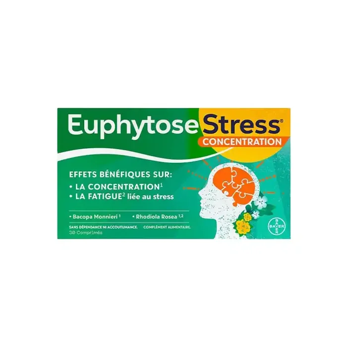 Bayer Euphytose Stress Concentration 30 comprimes