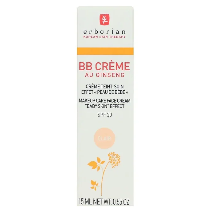 BB crème au ginseng soin effet peau de bébé SPF20 teinte claire 15ml