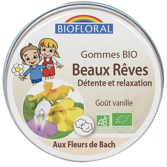 Beaux rêves 45 gommes bio goût vanille