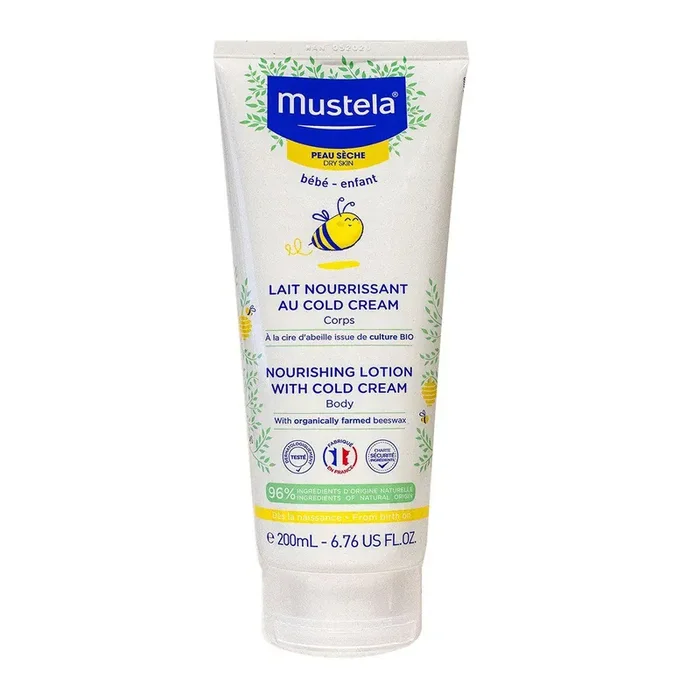 Bébé-enfant lait Cold Cream cire d‘abeille bio corps 200ml