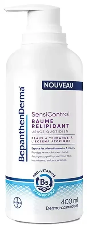 Bepanthen Derma Sensicontrol Baume Relipidant 400 ml Peaux à Tendance à l‘Eczéma Atopique