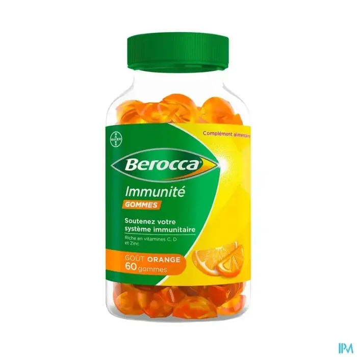 Berocca immunite gommes orange 60