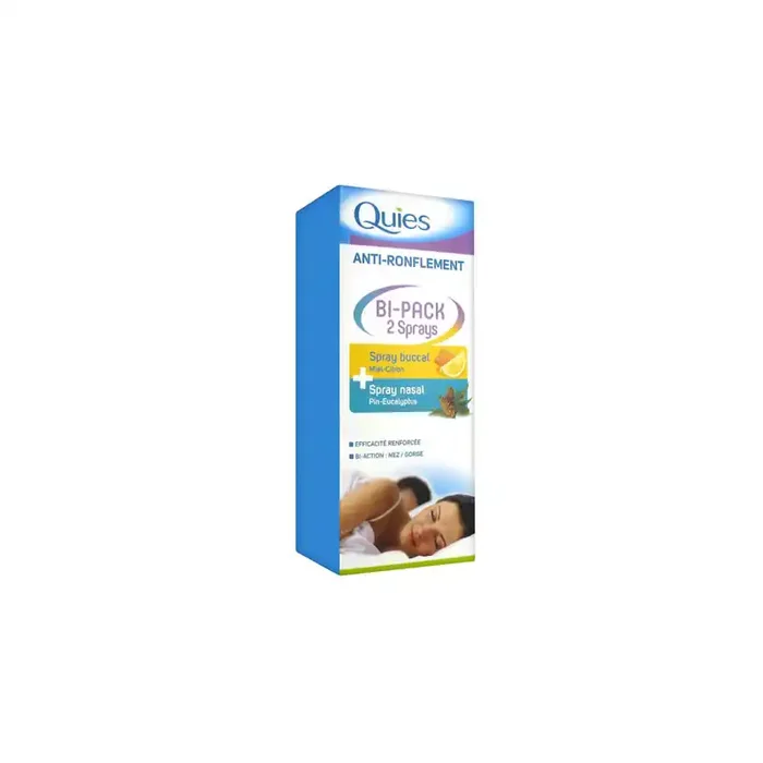 BI PACK ANTI RONFLEMENT SPRAY BUCCAL et SPRAY NASAL QUIES