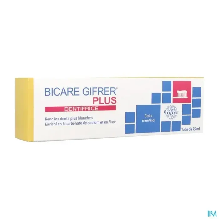 Bicare gifrer plus dentifrice menthol 75ml