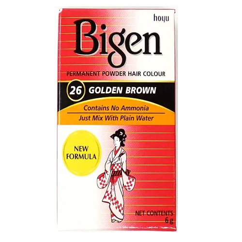 BIGEN ≡ Poudre Colorante Chatain Doré 26