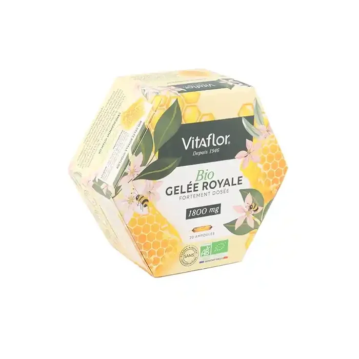 BIO GELÉE ROYALE 1800MG 20 AMPOULES VITAFLOR