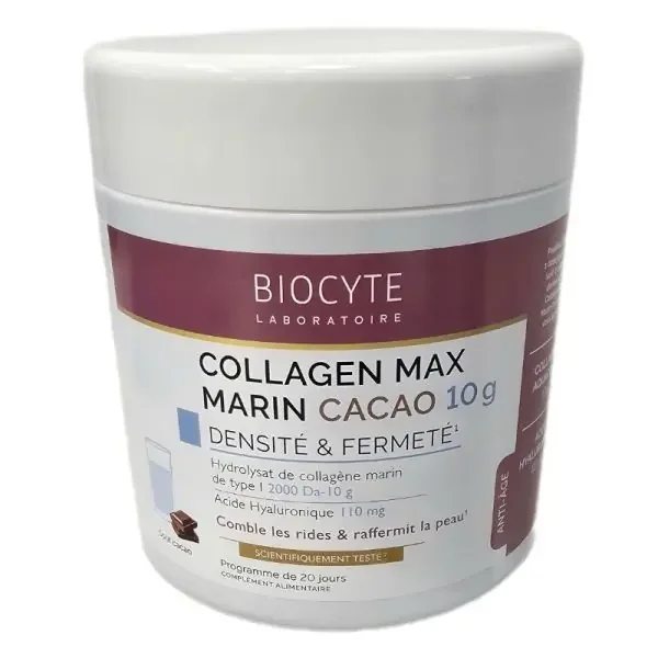 Biocyte Collagen Max Marin Cacao 10G – Densité et Fermeté – Pot de 260g