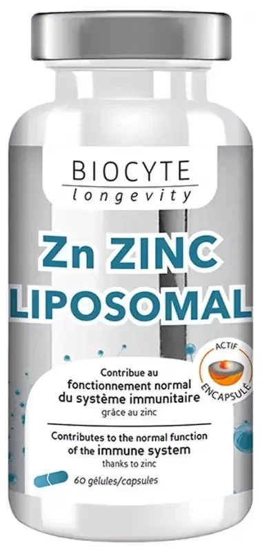 Biocyte Zn Zinc Liposomal – 60 gélules