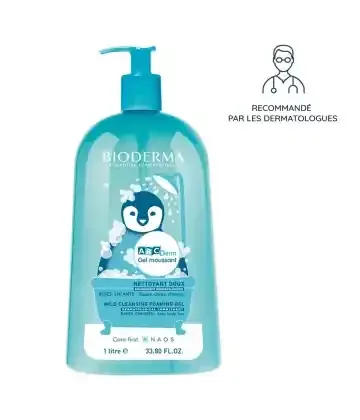 Bioderma ABCDerm Gel Moussant Nettoyant Doux 1 L