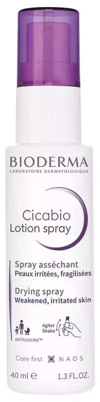 Bioderma Cicabio Spray Asséchant et Cicatrisant Peaux Fragilisées 40 ml