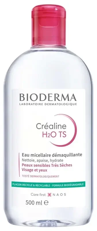 Bioderma Créaline Eau Micellaire Démaquillante Visage Peaux Sensibles Trèsèches