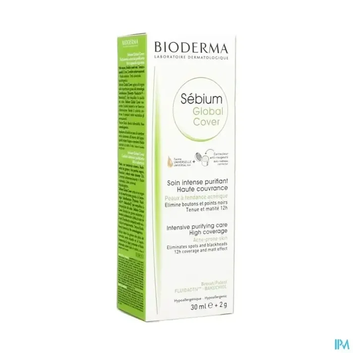 Bioderma sebium global cover soin purifiant intense 30ml