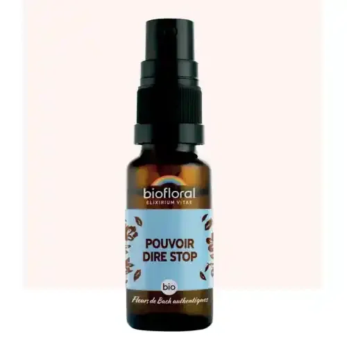 BIOFLORAL FLEURS DE BACH Pouvoir Dire Stop BIO – 20ml