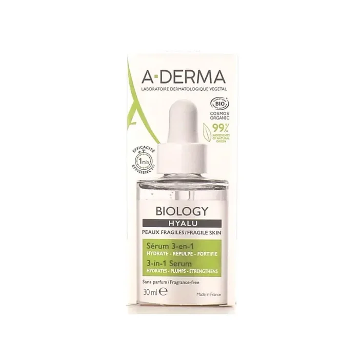 BIOLOGY HYALU SERUM 3 en 1 BIO 30ML A-DERMA