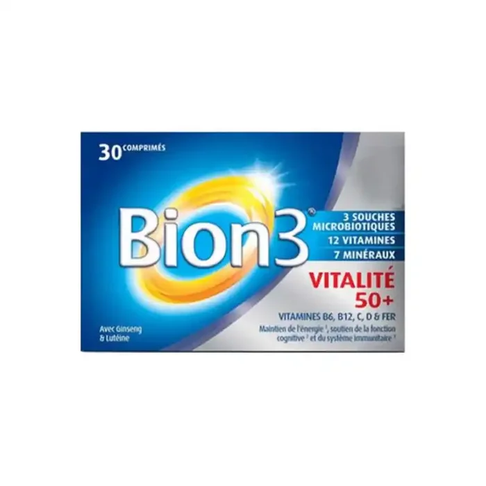 Bion 3 vitalite 50+ boite de 30 comprimes