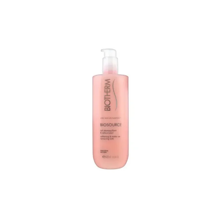 BIOSOURCE LAIT DEMAQUILLANT & ADOUCISSANT PEAUX SECHES 400 ML BIOTHERM