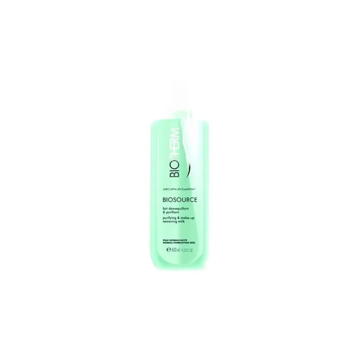 BIOSOURCE LAIT DEMAQUILLANT & PURIFIANT PEAUX NORMALES A MIXTES 400 ML BIOTHERM