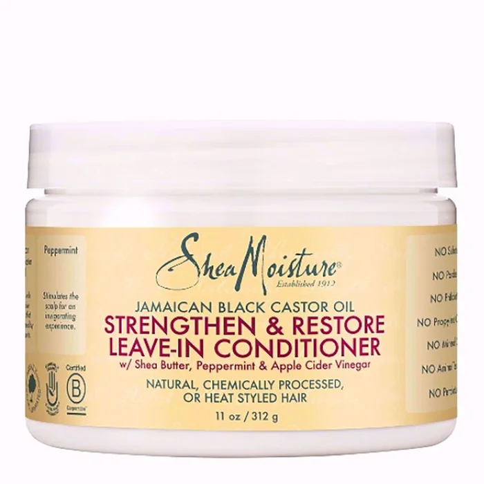 BLACK CASTOR OIL STRENGTHEN & RESTORE LEAVE-IN 312g
