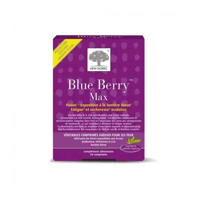 BLUE BERRY MAX YEUX VISION 60 COMPRIMES NEW NORDIC