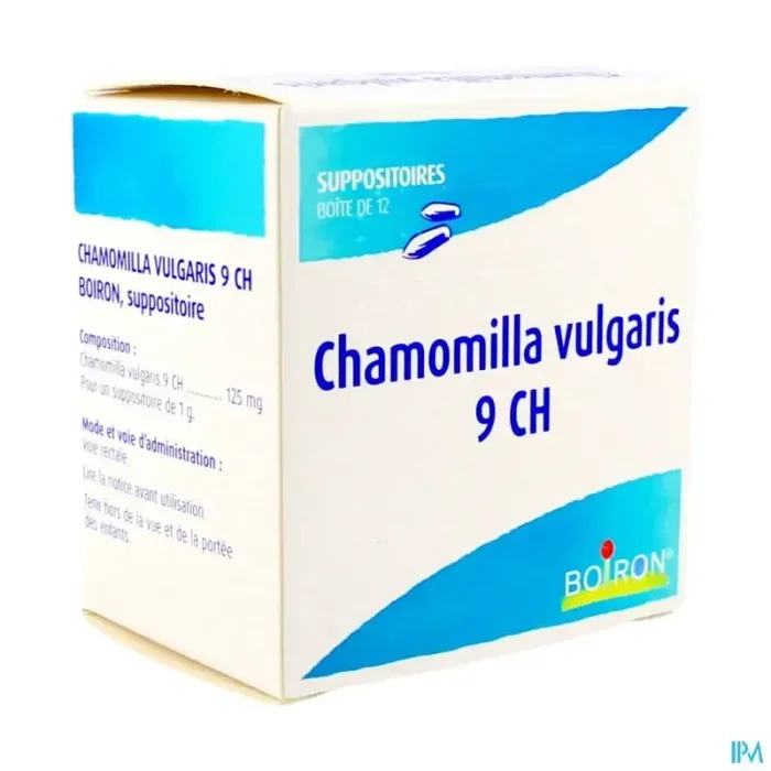 Boiron chamomilla vulgaris 9ch suppositoire 12