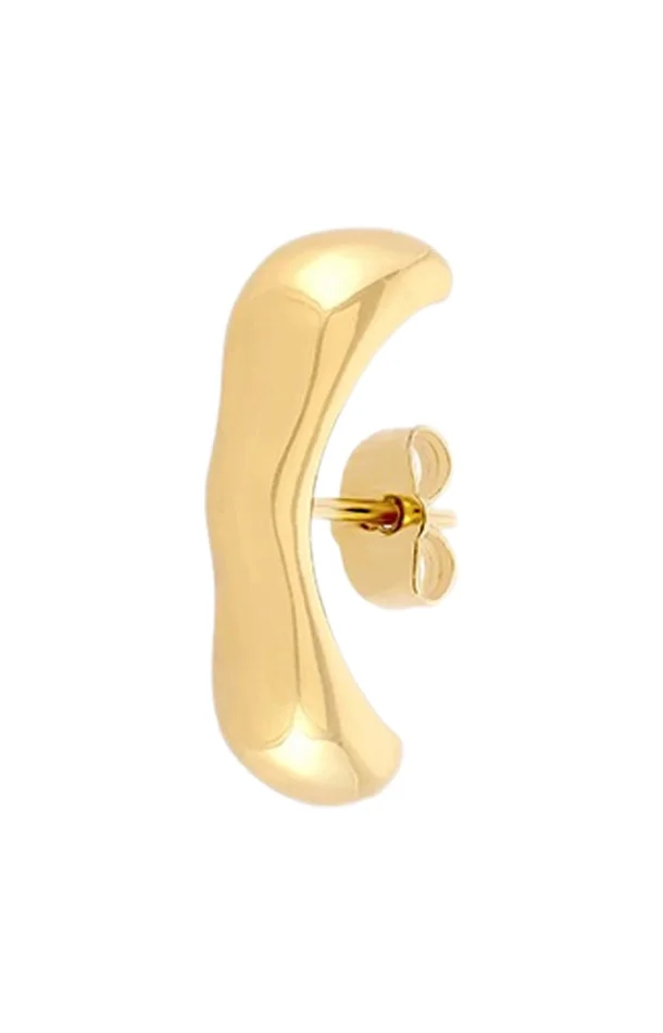Boucle d’oreille – Azur – Laiton doré or 1 micron