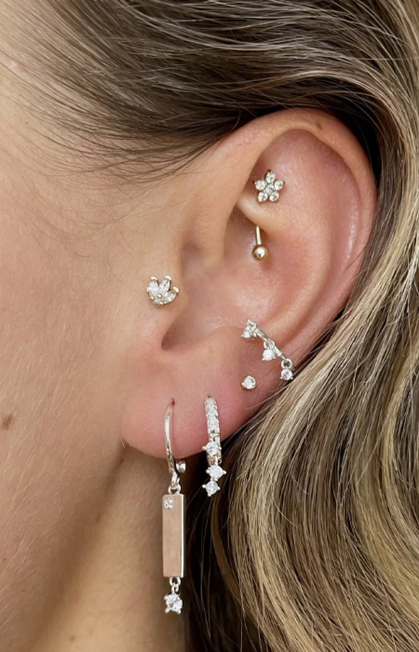 Boucle d’oreille – Candy Earring – Laiton doré or 1 micron