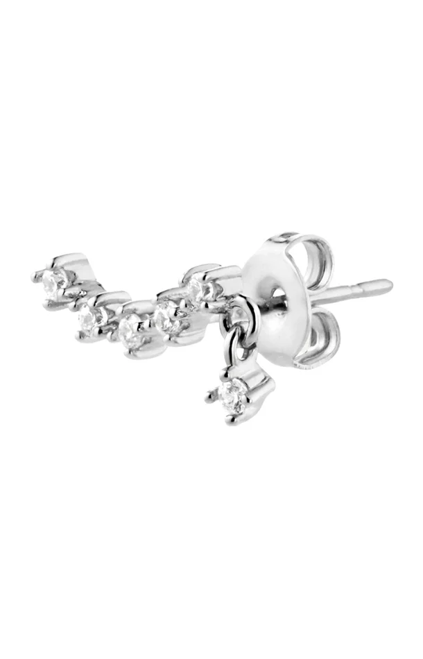 Boucle d’oreille – Fluffy – Laiton plaqué argent 10 microns