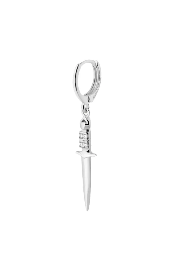 Boucle d’oreille – Vendetta – Laiton plaqué argent 10 microns