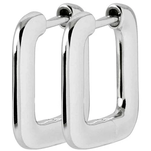 Boucles d’oreilles créoles – Argent 925/1000 rhodié