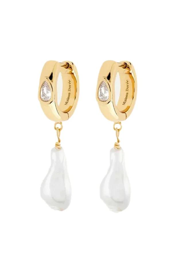 Boucles d’oreilles créoles – Aurora – Doré