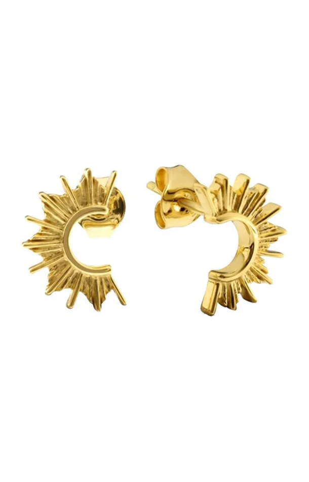Boucles d’oreilles Françoise – Laiton doré à l’or fin 18k