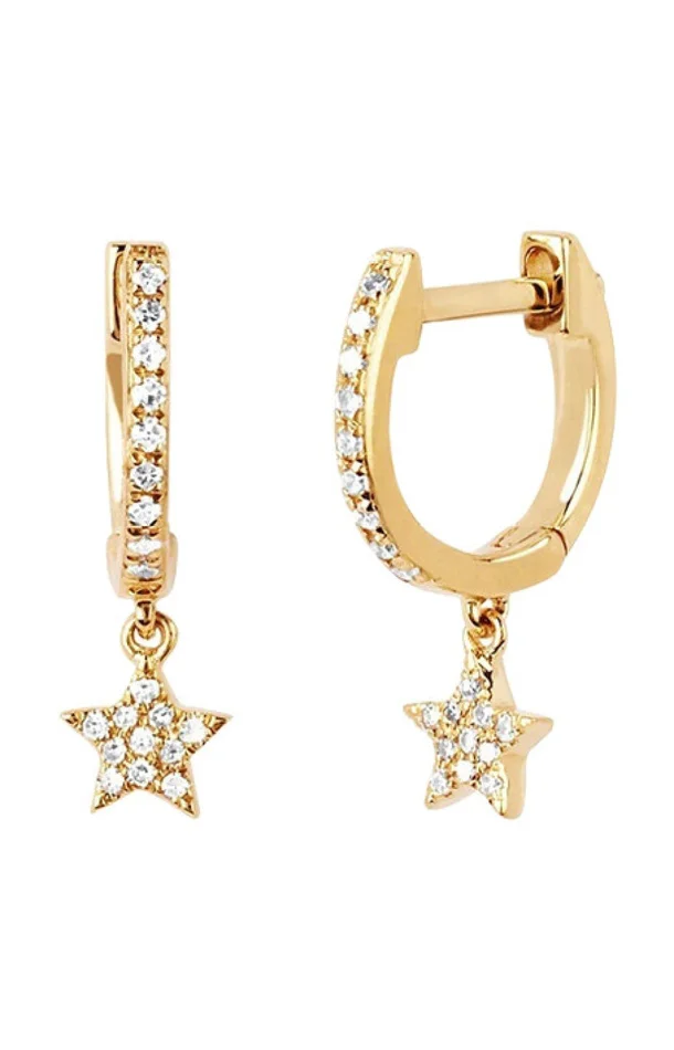 Boucles d’oreilles Valérie Laiton doré à l’or fin 18k & zircons