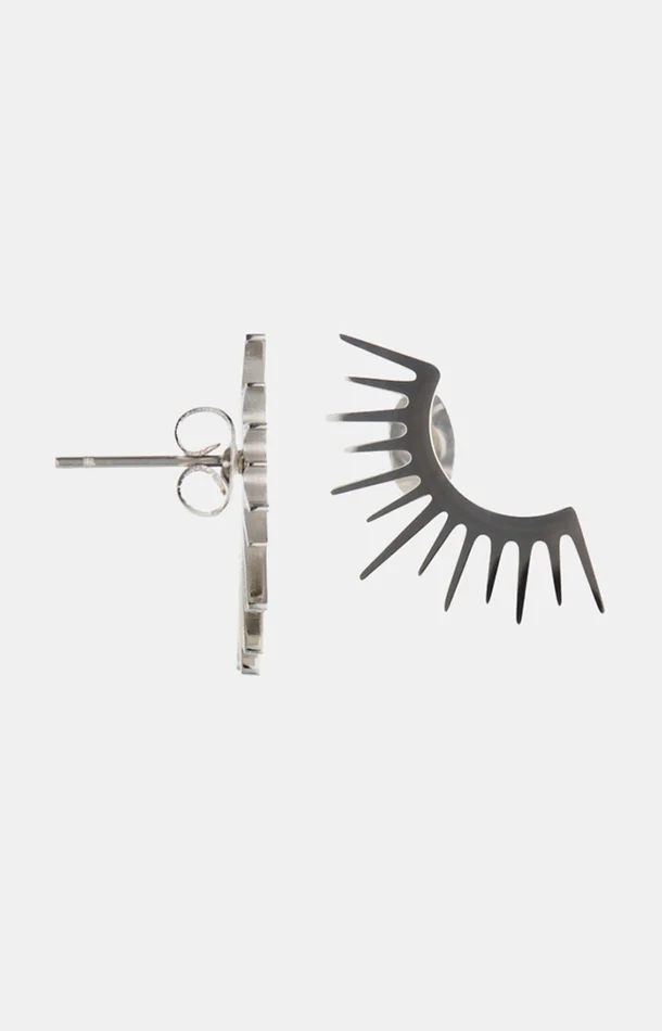 Boucles d’oreilles – Acier inoxydable – Argenté