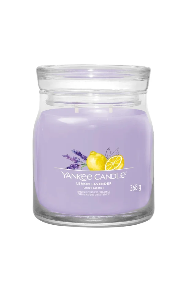 Bougie gobelet – Citron lavande – Modèle medium – 368 g