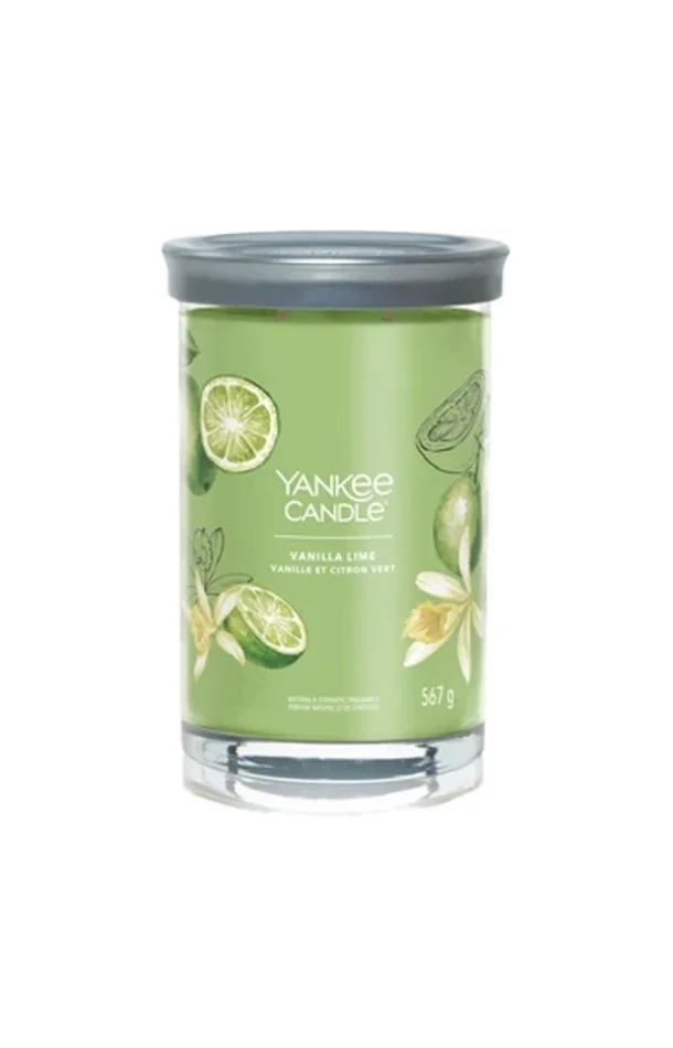 Bougie gobelet – Signature vanille, citron & vert – Grand modèle – 576 g