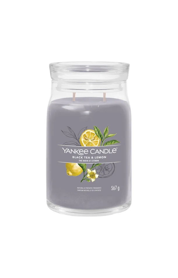 Bougie gobelet – Thé noir & citron – Grand modèle – 567 g
