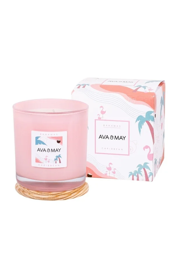 Bougie parfumée – Bahamas – Vanille & monoï – 500 g