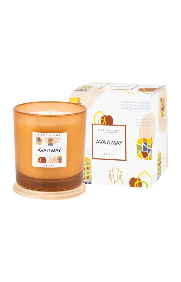 Bougie parfumée – Barcelone – Framboise & jasmin – 500 g