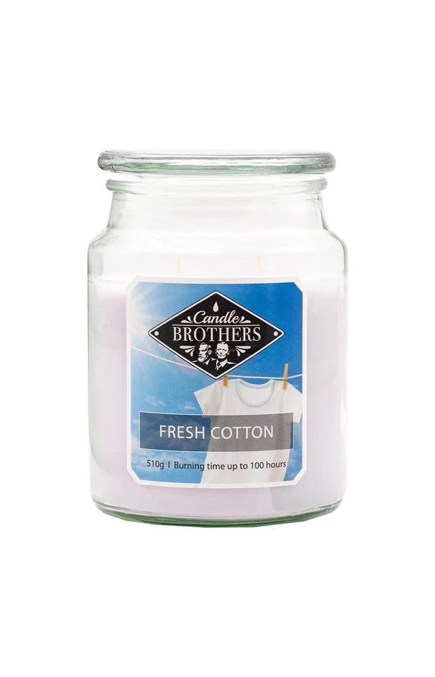 Bougie parfumée – Fresh Cotton – Jasmin & fleur de coton – 510 g