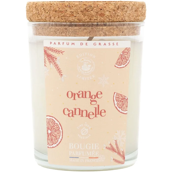 Bougie parfumée – Orange cannelle – 180 g