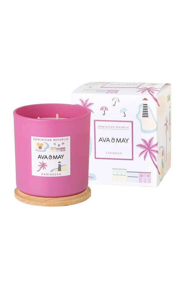 Bougie parfumée – République Dominicaine – Fève de tonka & noix de coco- 380 g