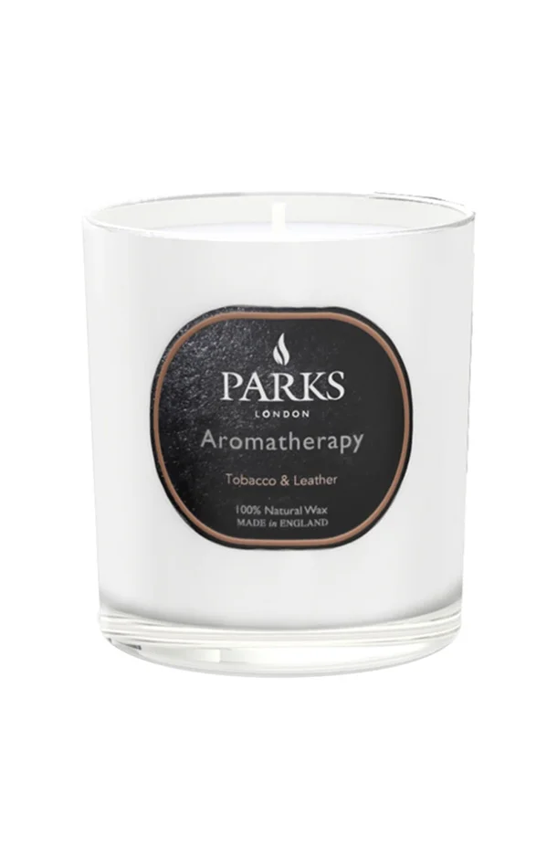 Bougie parfumée – Tabac & cuir – Aromatherapy – 220 g