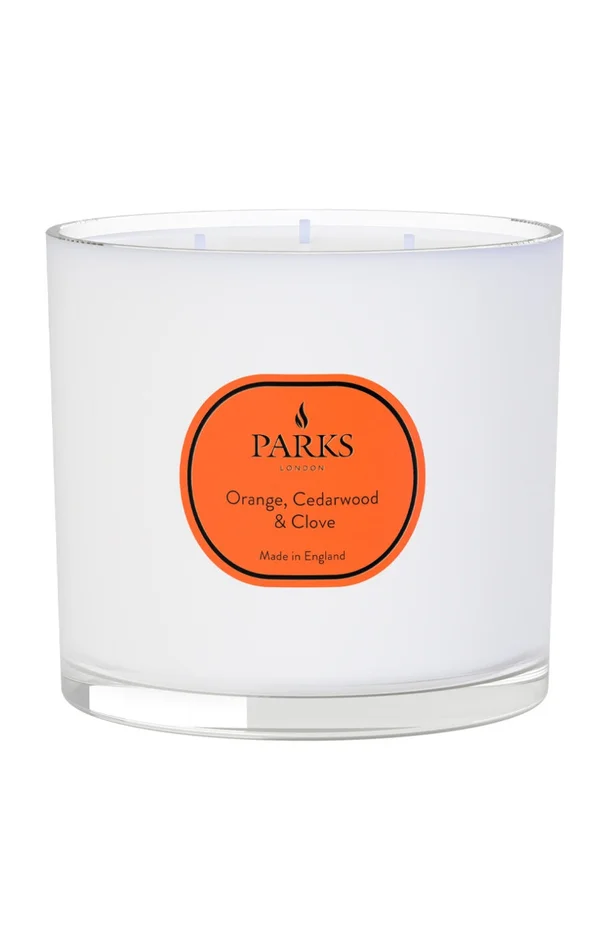 Bougie parfumée à 3 mèches – Orange, cèdre & clou de girofle – Vintage Aromatherapy – 650 g