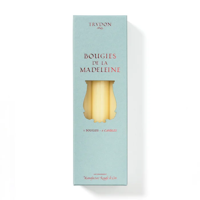 Bougies de la Madeleine – Chandelles x6 – Ivoire