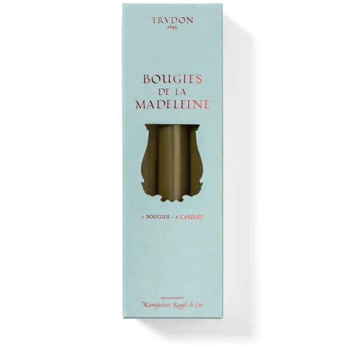 Bougies de la Madeleine – Chandelles x6 – Kaki