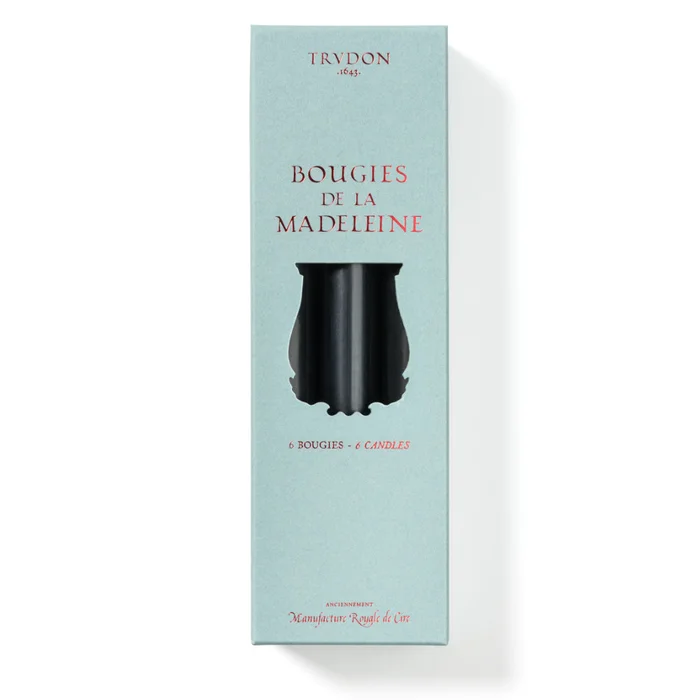 Bougies de la Madeleine – Chandelles x6 – Noir