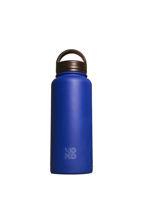 Bouteille isotherme avec poignée – Bleu nuit – 1 L