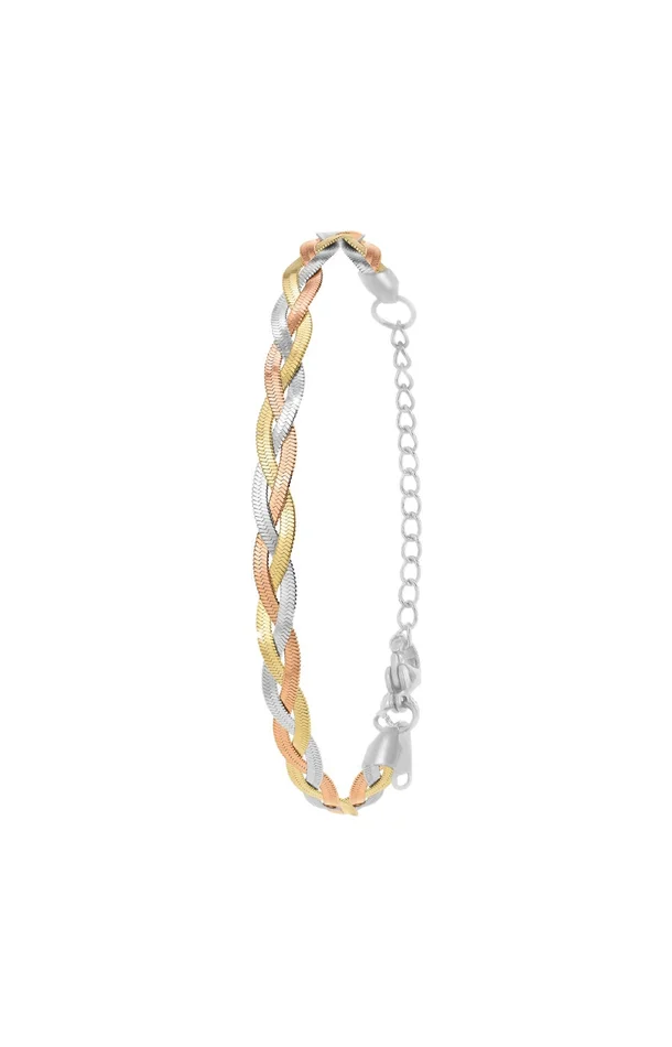 Bracelet – Acier inoxydable – Argenté, doré & or rose