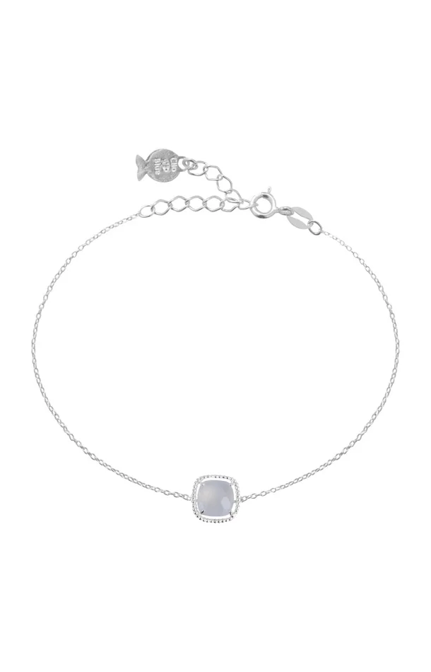 Bracelet – Argent 925/1000, oxyde de zirconium & quartz