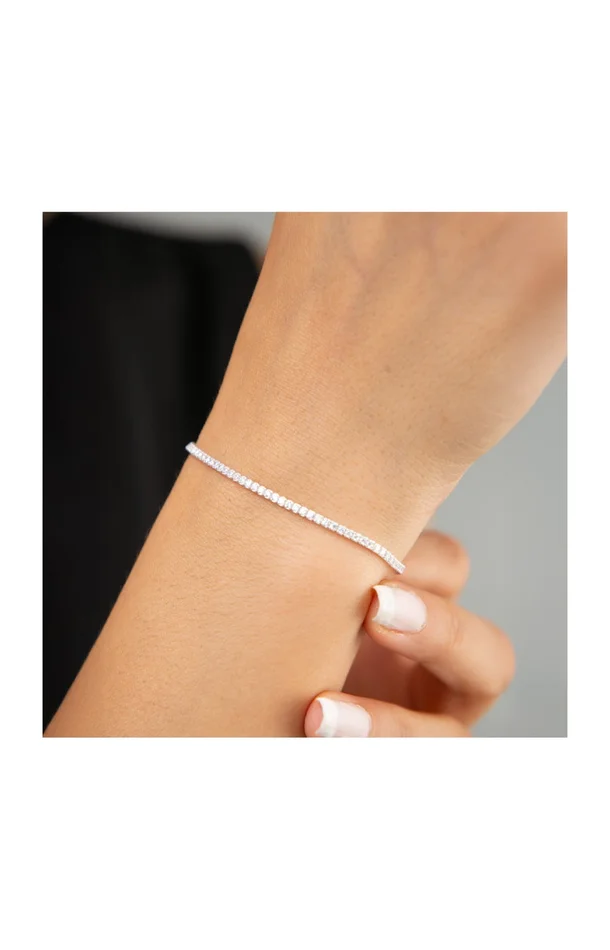 Bracelet rivière zircon – Argent 925 & zircon